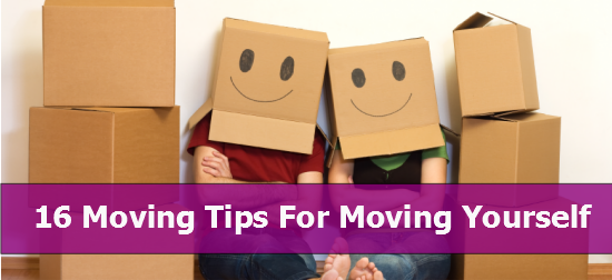 family moving themselves box head